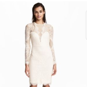 Cream lace dress